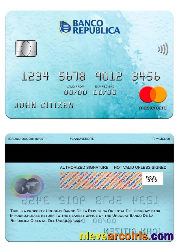 Uruguay Banco De La Republica Oriental Del Uruguay bank mastercard